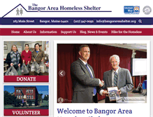 Tablet Screenshot of bangorareashelter.org